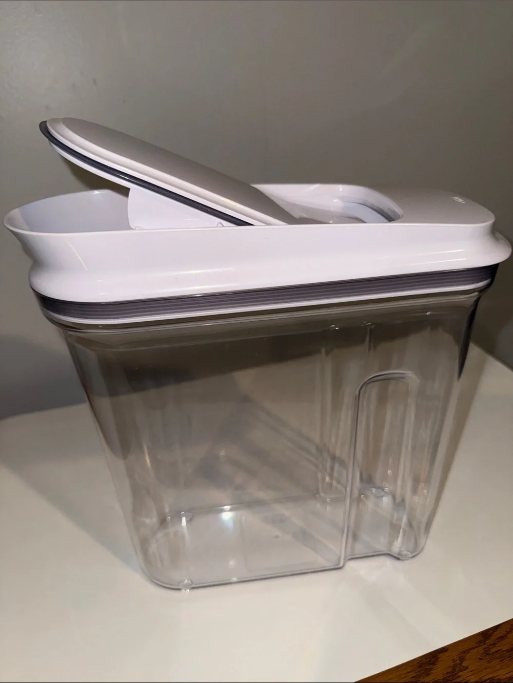 OXO White Lid Clear 3.4qt Food Storage Container - Home Kitchen